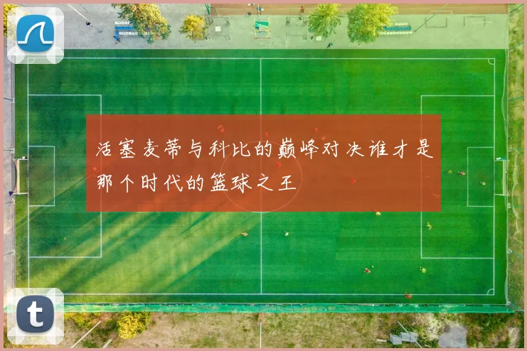 活塞麦蒂与科比的巅峰对决谁才是那个时代的篮球之王
